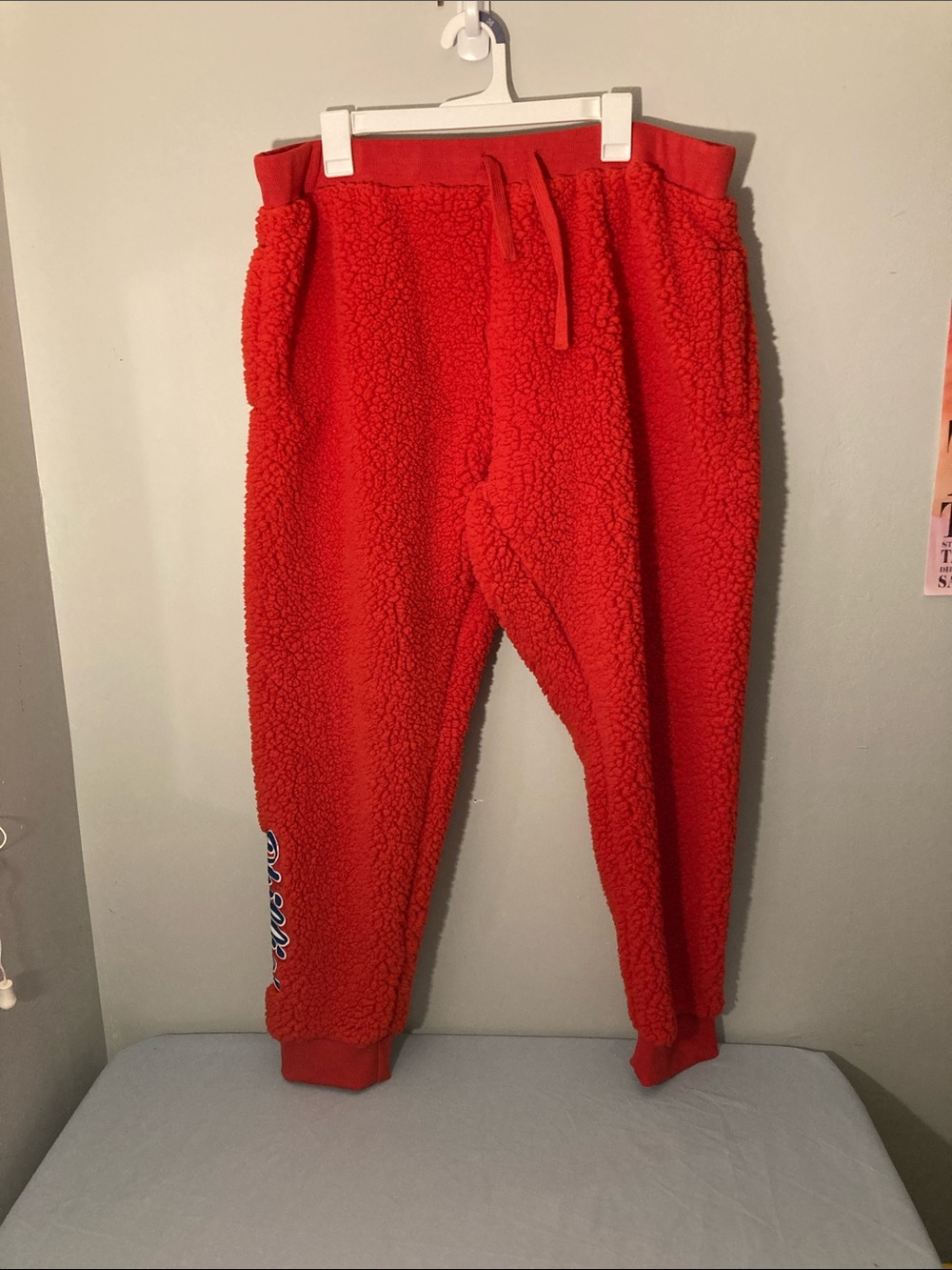 Genuine Merchandise Phillies Red Sherpa Joggers